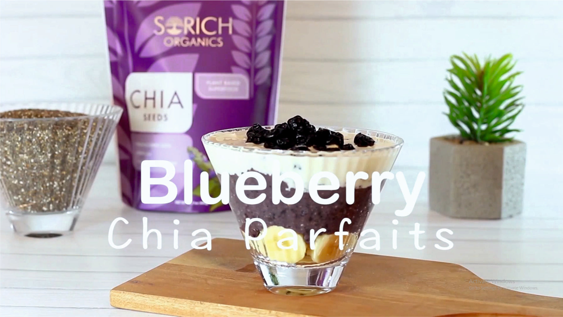 Blueberry Chia Parfaits - Sorichorganics