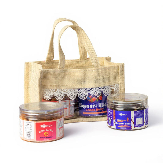Mini Light and Bites Hamper Chocoberry & Millet Nut Mix Each 150 Gm Pack Of 2 Diwali Gift