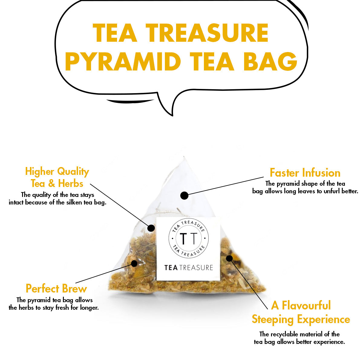 chamomile tea pyramid tea bag