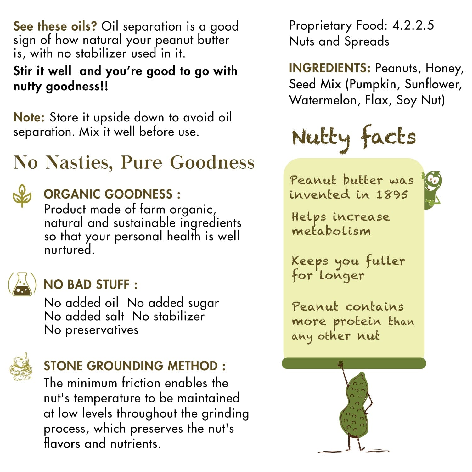 seed peanut butter nutrition facts