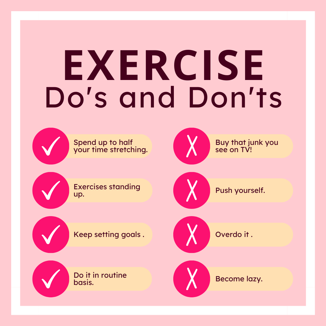 Do's and don'ts of exercising