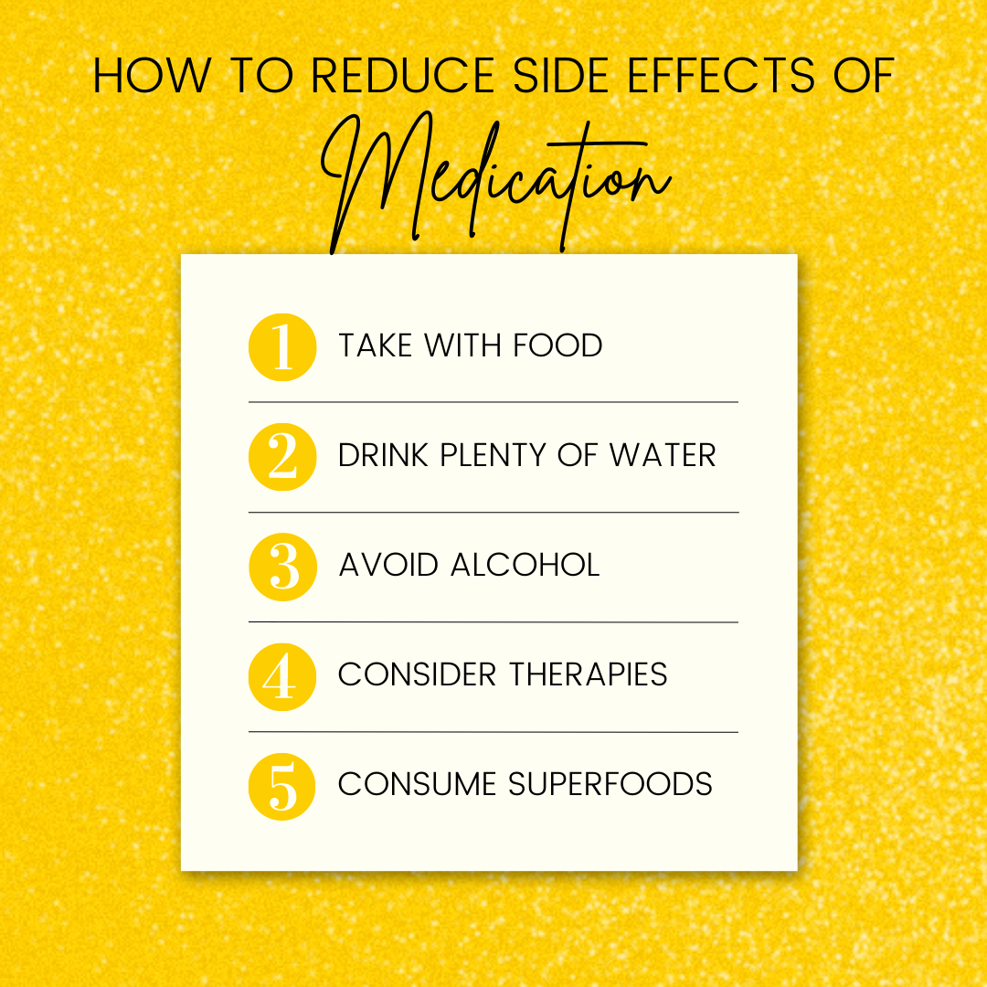 HOW TO REDUCE THE SIDE EFFECTS OF MEDICINE (MEDICATION)