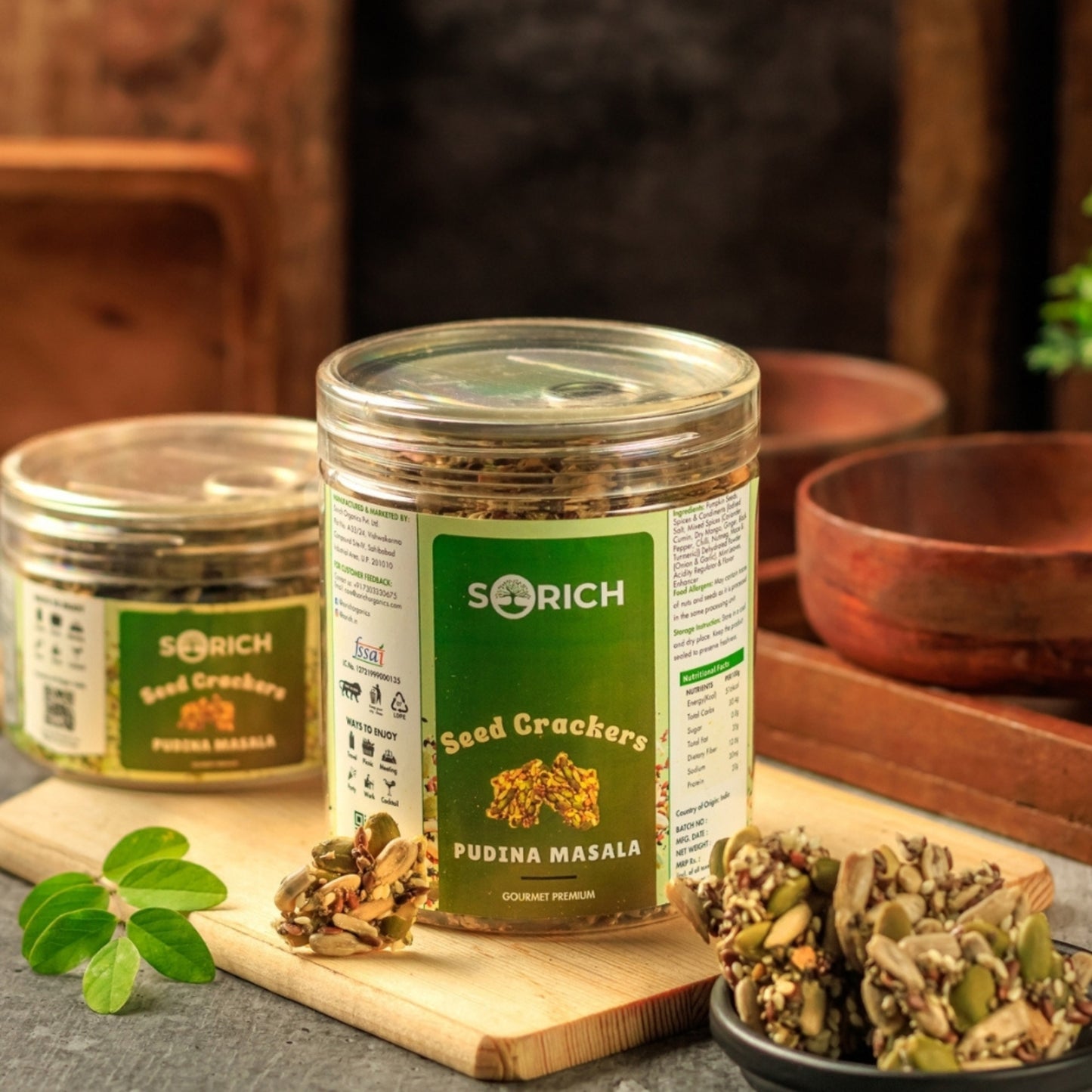 Pudina Seeds Cracker – Crispy & Healthy Snack with Pudina Masala Twist