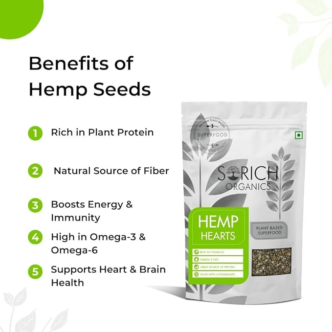Raw, Shelled Hemp Seeds