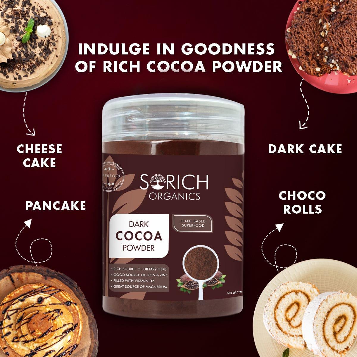Dark Cocoa Powder 225 gm - Sorich