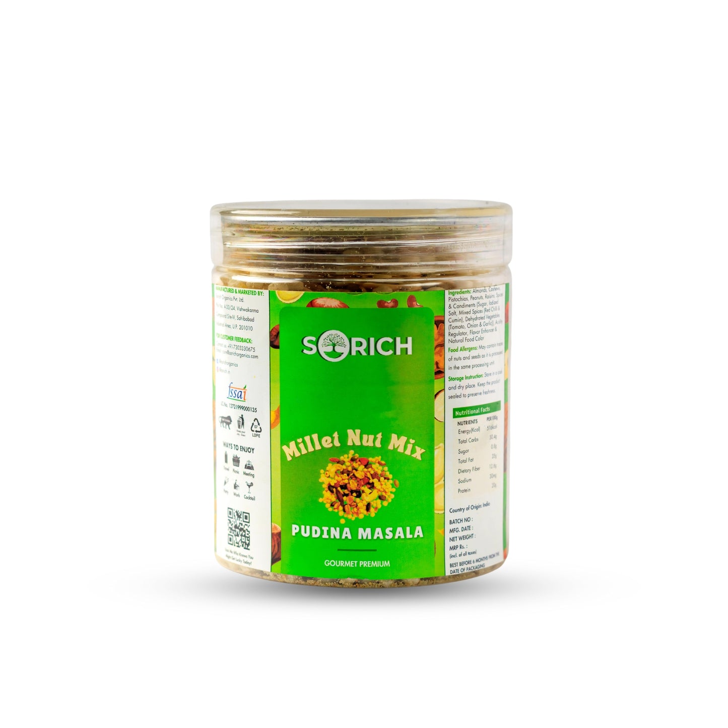 Millet Nut Mix – Pudina Masala Crunchy & Healthy Snack