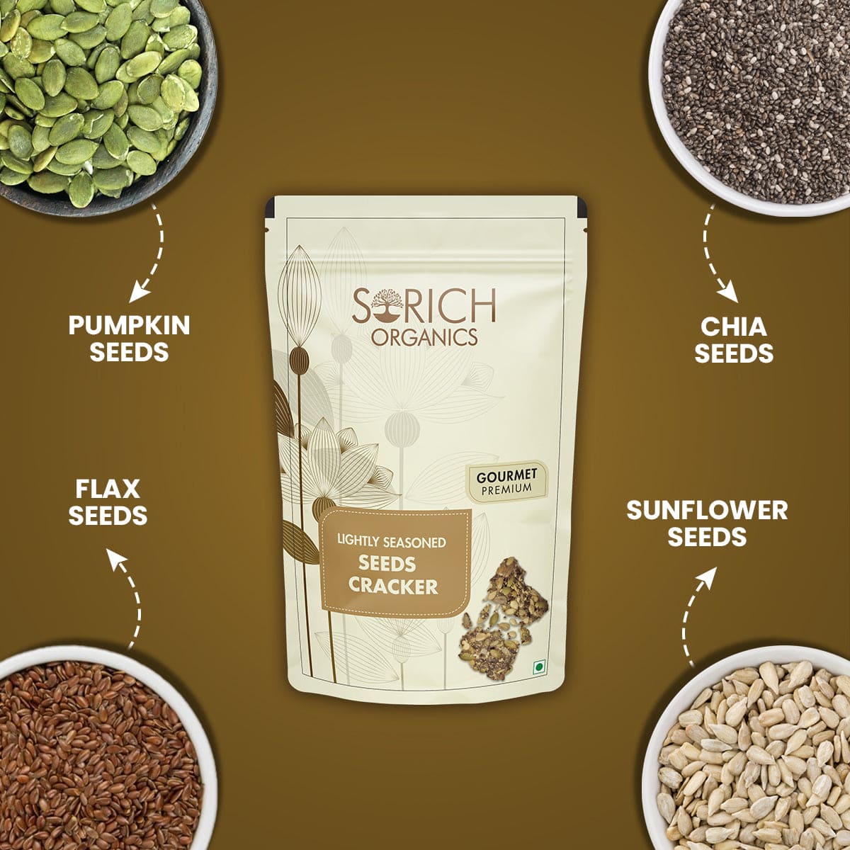 Lightly Seasoned 7-in-1 Seeds Crackers