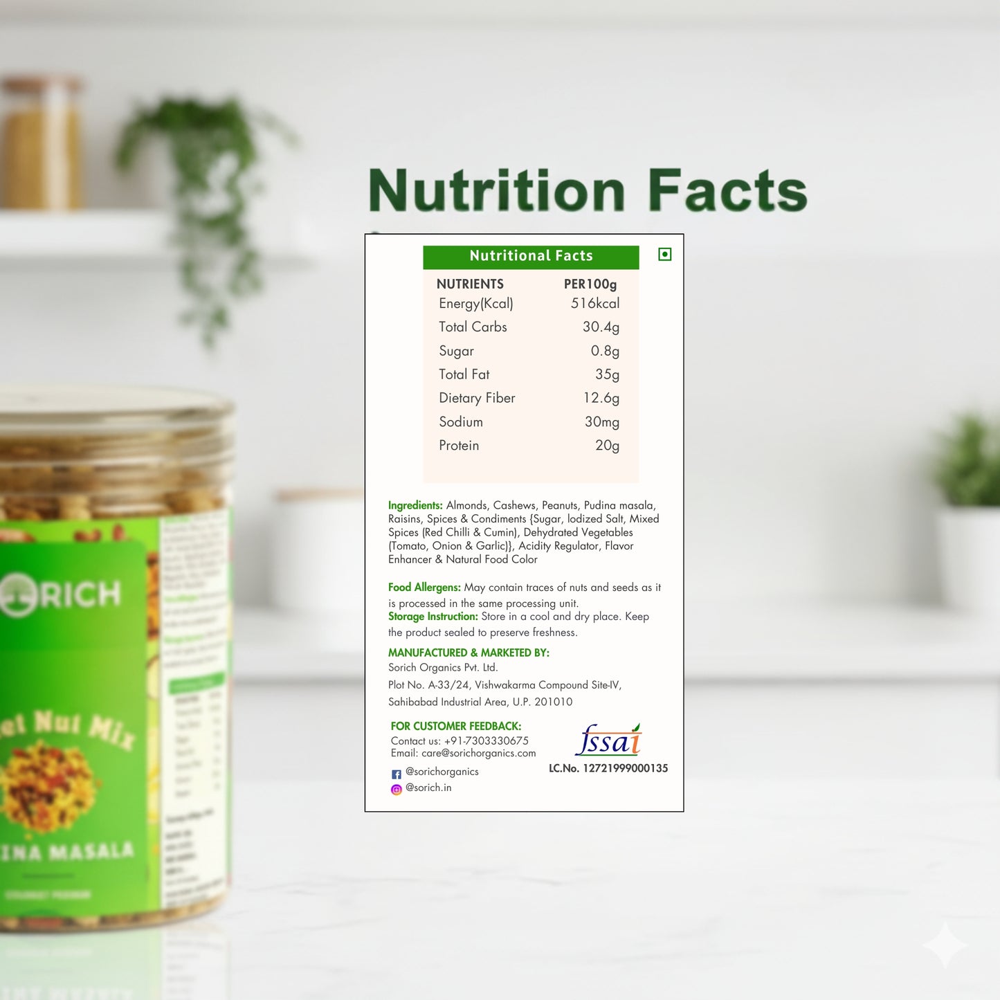 Millet Nut Mix – Pudina Masala Crunchy & Healthy Snack