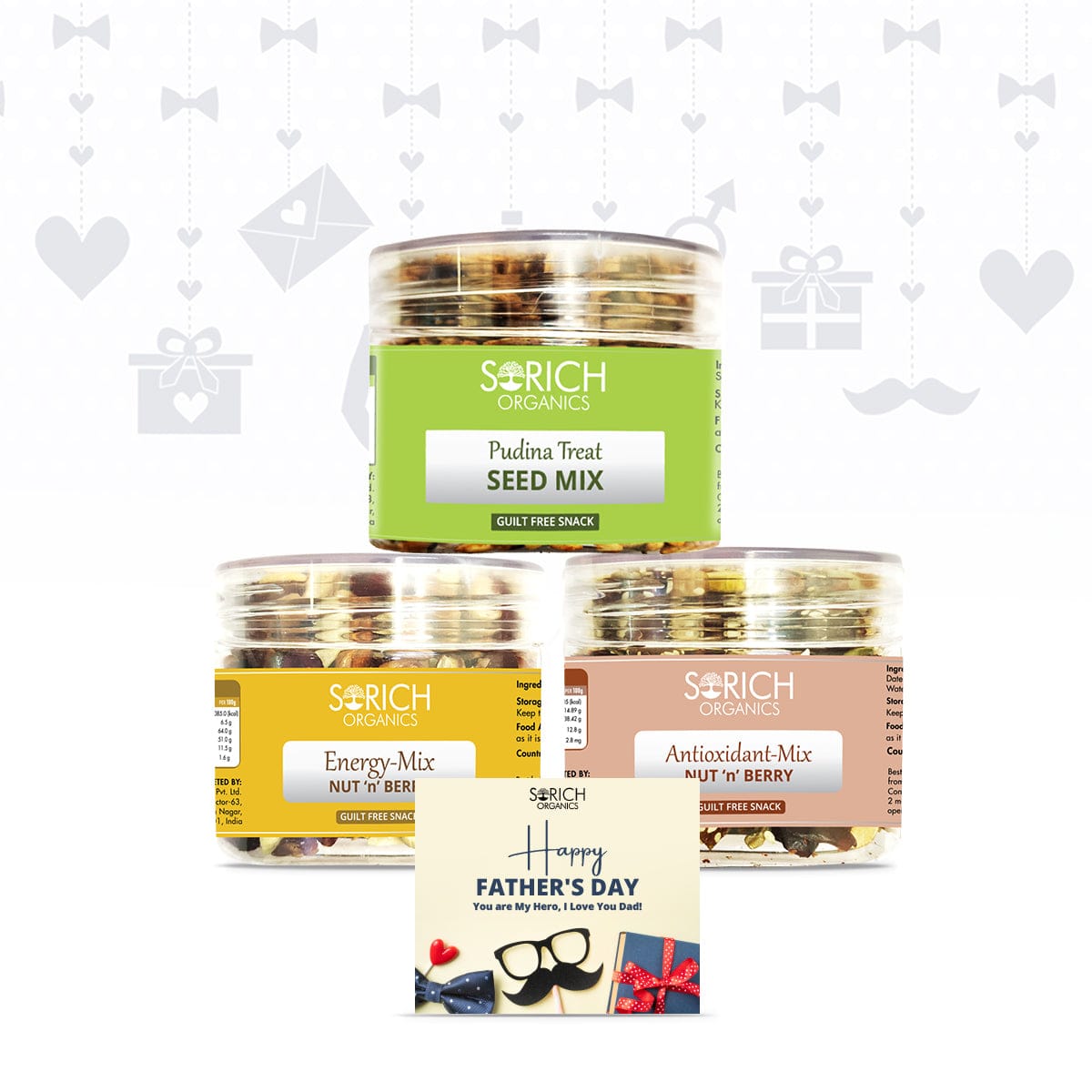 Energy Mix 150g + Antioxidant Mix 150g + Pudina Seeds Mix 150g (Combo) - Sorich