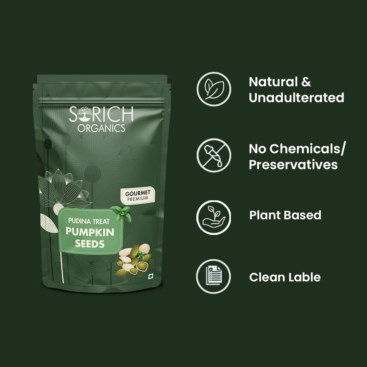 pudina plant seeds Buy Pudina Treat Pumpkin Seeds Online – Sorich Organics