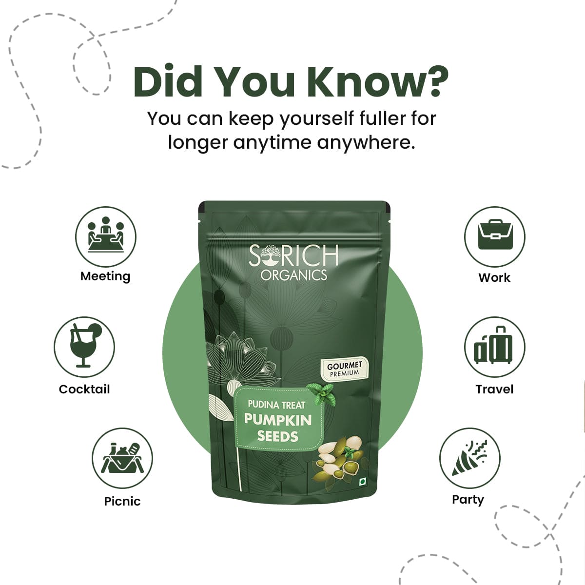 Pudina Treat Pumpkin Seeds - Sorich