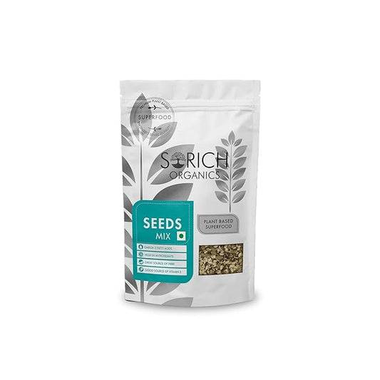 Sorich Organics 6-in-1 Seed Mix | Healthy Seeds | Healthy Snacks | Natural Mixed Seeds, Hair Growth | High Protein|Diet Food | Vegan | Gluten Free
