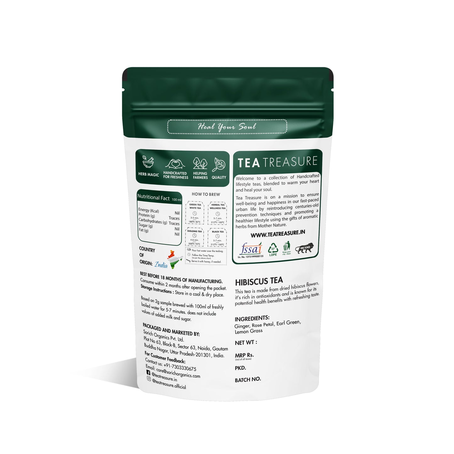 Hibiscus Green Tea - Sorich