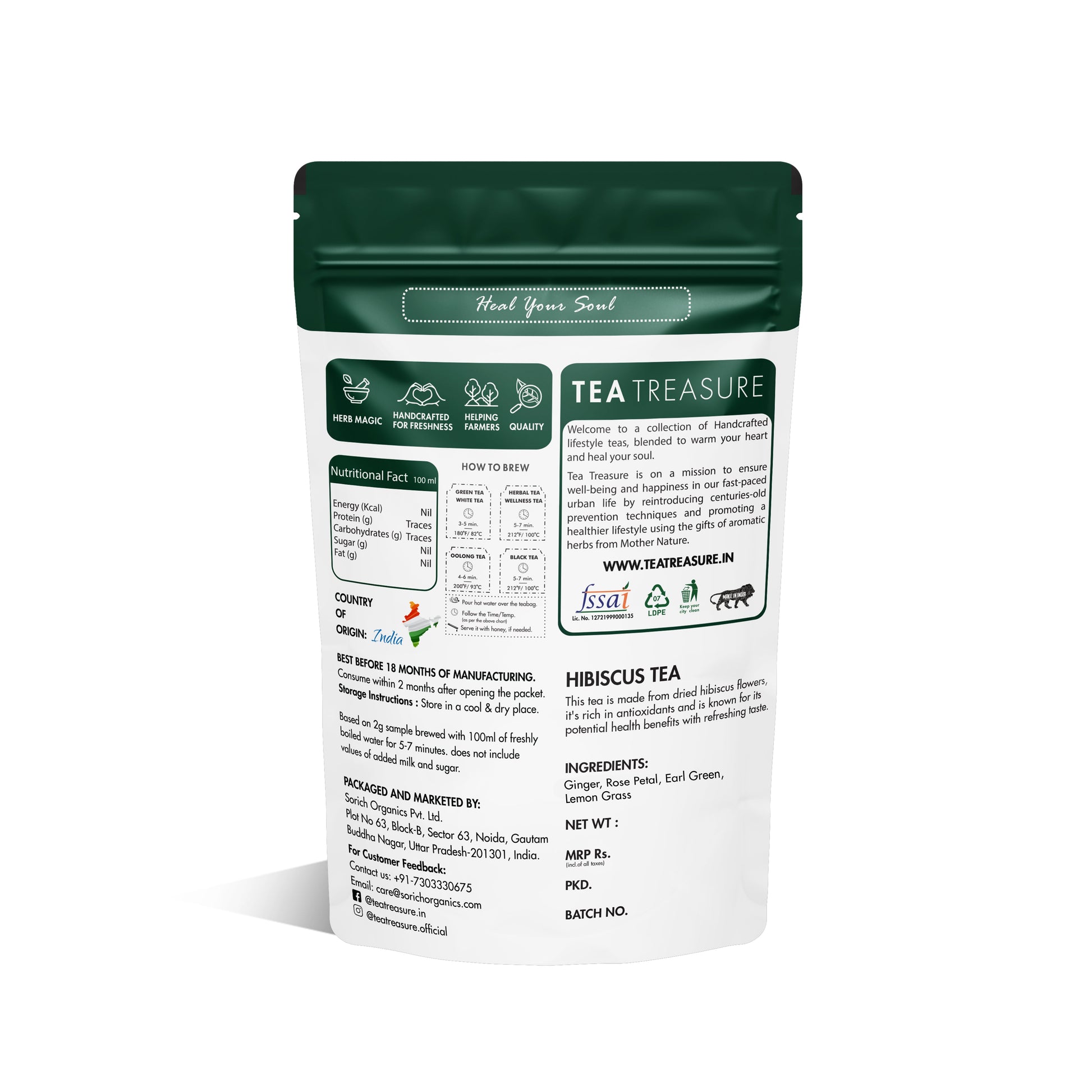 Hibiscus Green Tea - Sorich