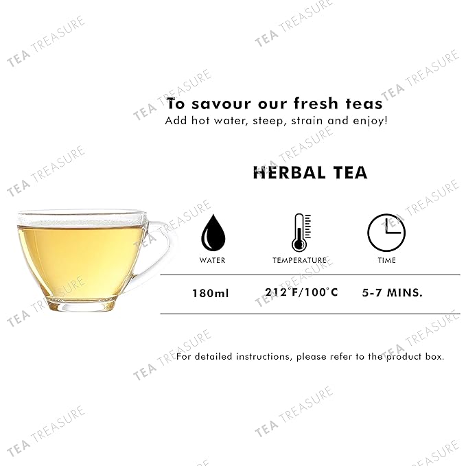 Tea Treasure Hibiscus Flower Tea 100g | 100% Natural Dried Hibiscus Petals | Caffeine-Free Herbal Tea | Pure Herb | For Immunity, Digestion & Detox