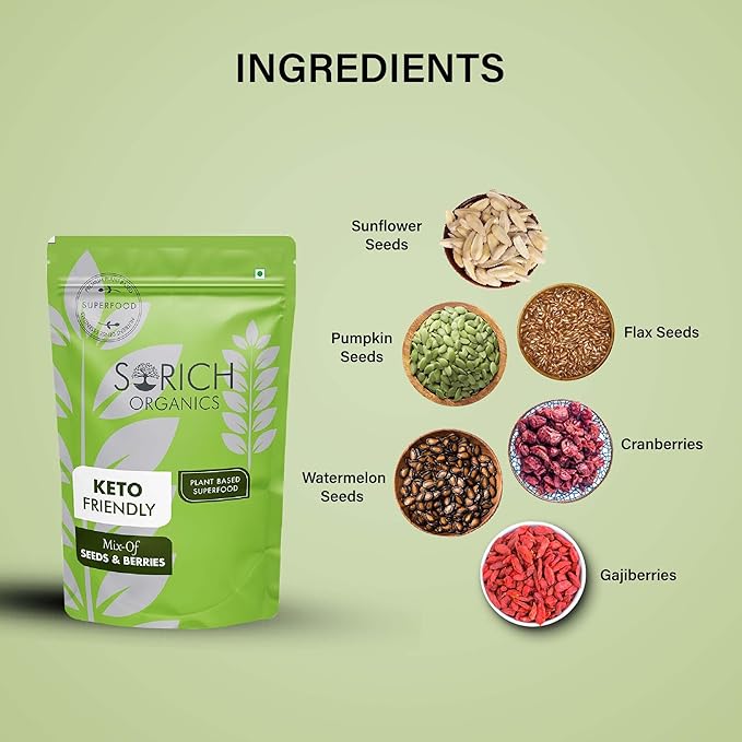 Sorich Organics Keto Mix 200g | Low Carb Keto Snacks | High Protein Healthy Snack | Vegan & Gluten Free | Suitable for Keto Diet | Perfect for Weight Management & Active Lifestyle