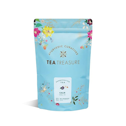 Tea Treasure - Calm - Herbal Tisane Tea for Healthy Hair & Glowing Skin Detox Herbal Tea
