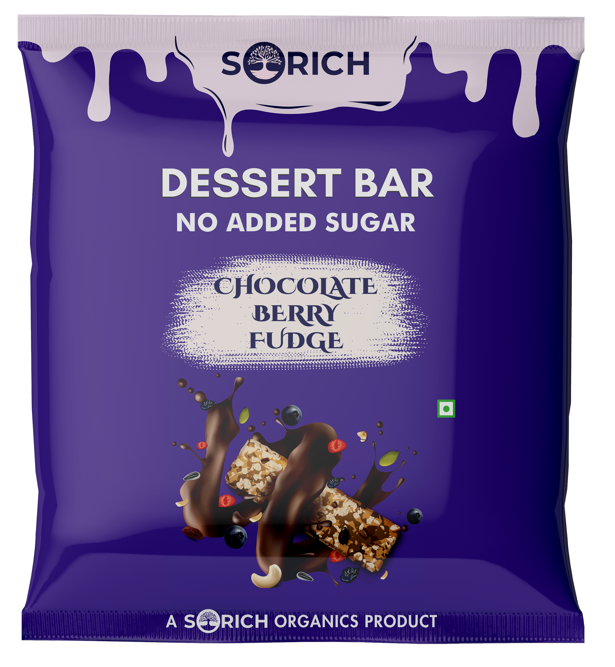 Mini Dessert Chocolate Berry Fudge Bar - Sorich