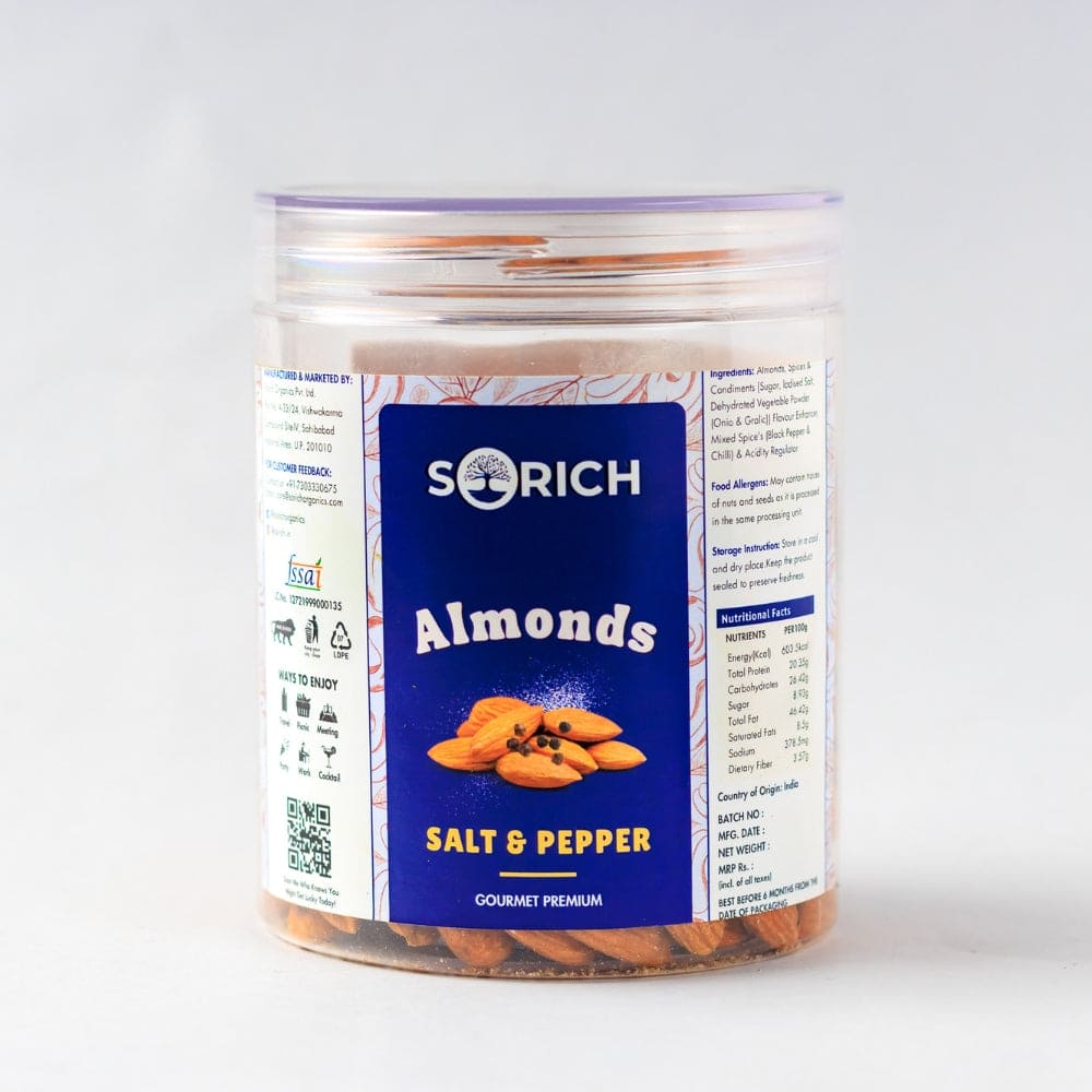 Salted & Black pepper Almonds