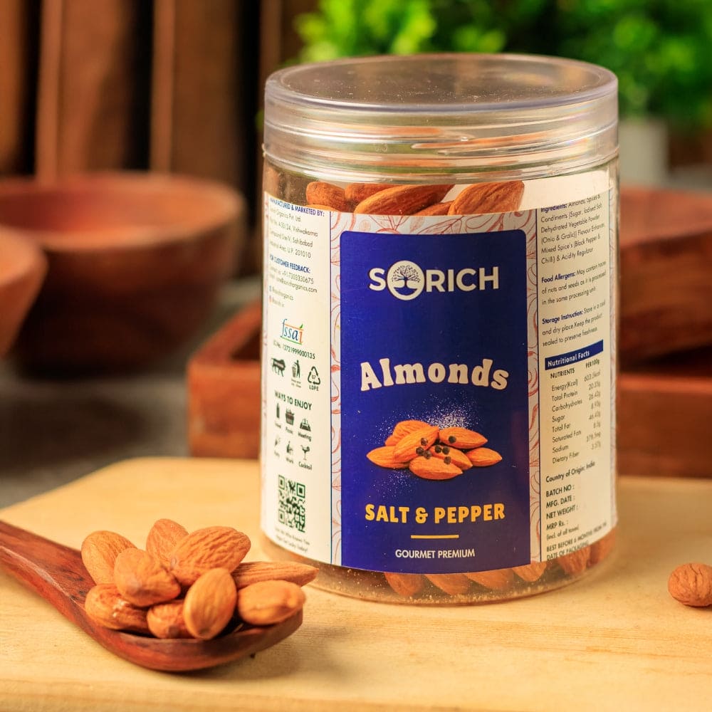 Salted & Black pepper Almonds