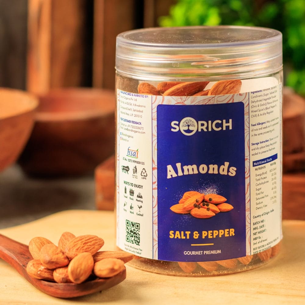 Salted & Black pepper Almonds