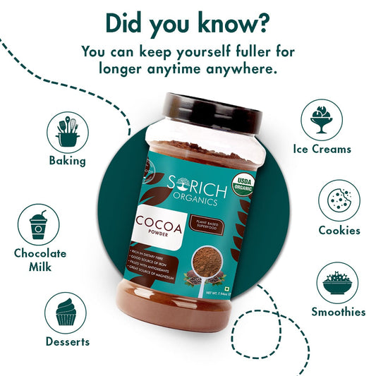 Light Cocoa Powder 225 gm - Sorich