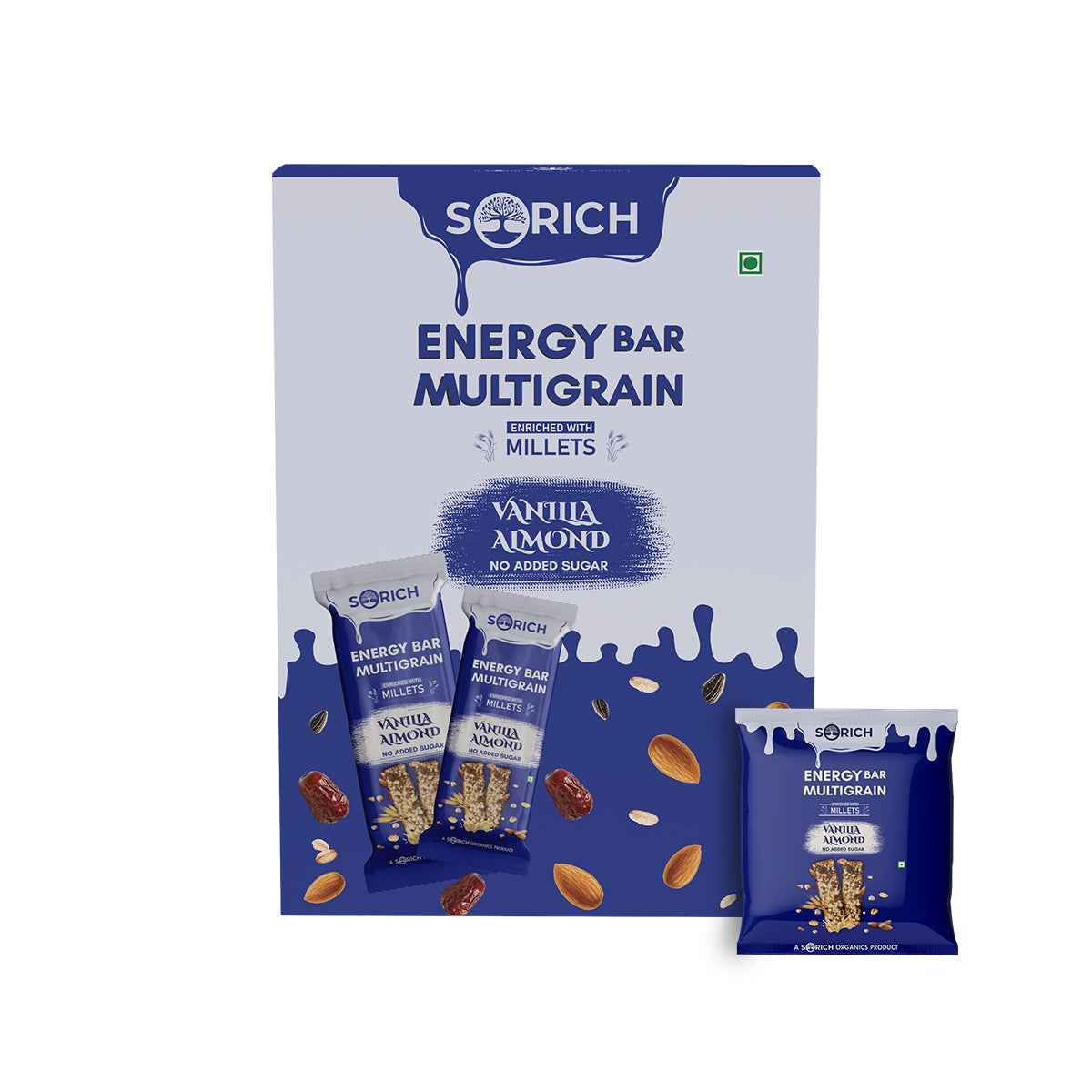 Mini Multigrain Energy Vanilla Almond Bar - Sorich