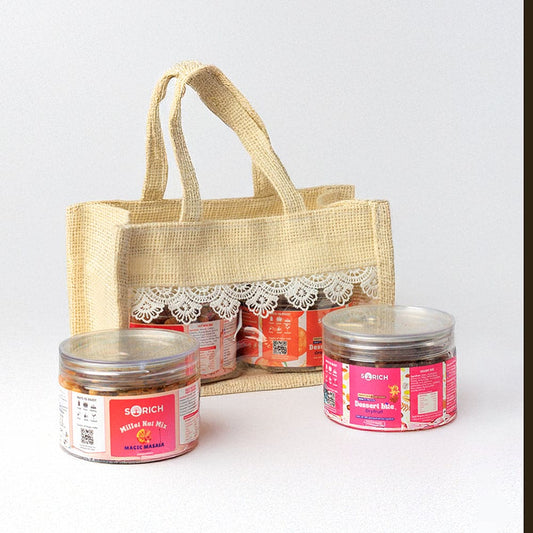 Mini Light and Bites Hamper Dry Fruits Bar & Millet nut Mix Each 150 Gm Pack Of 2 Diwali Gift