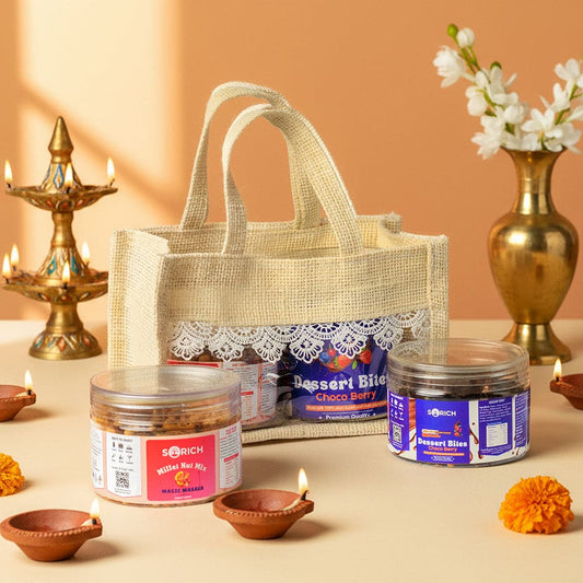 Mini Light and Bites Hamper Chocoberry & Millet Nut Mix Each 150 Gm Pack Of 2 Diwali Gift