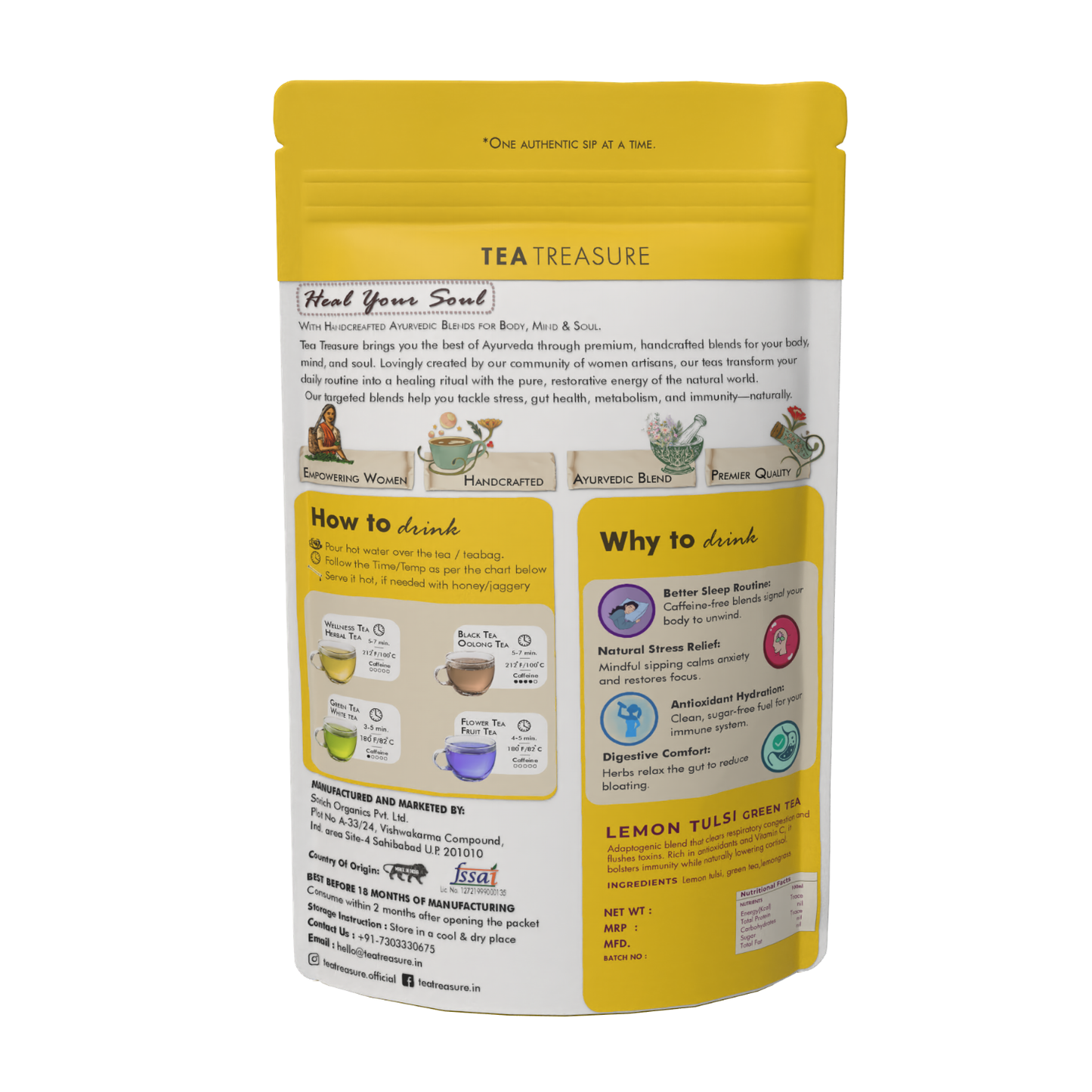 Lemon tulsi Green Tea
