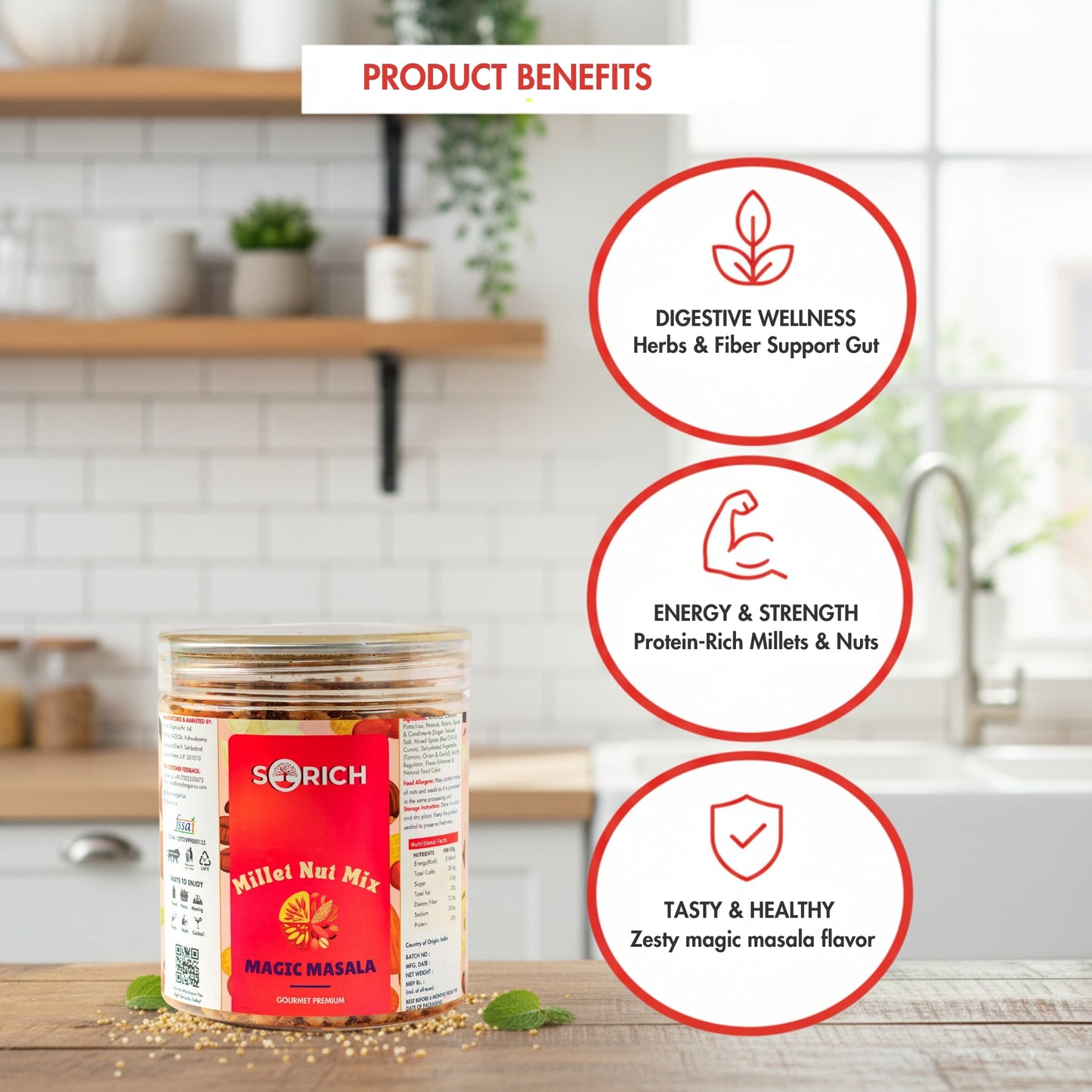 Millet Nut Mix – Magic Masala Crunchy & Healthy Snack