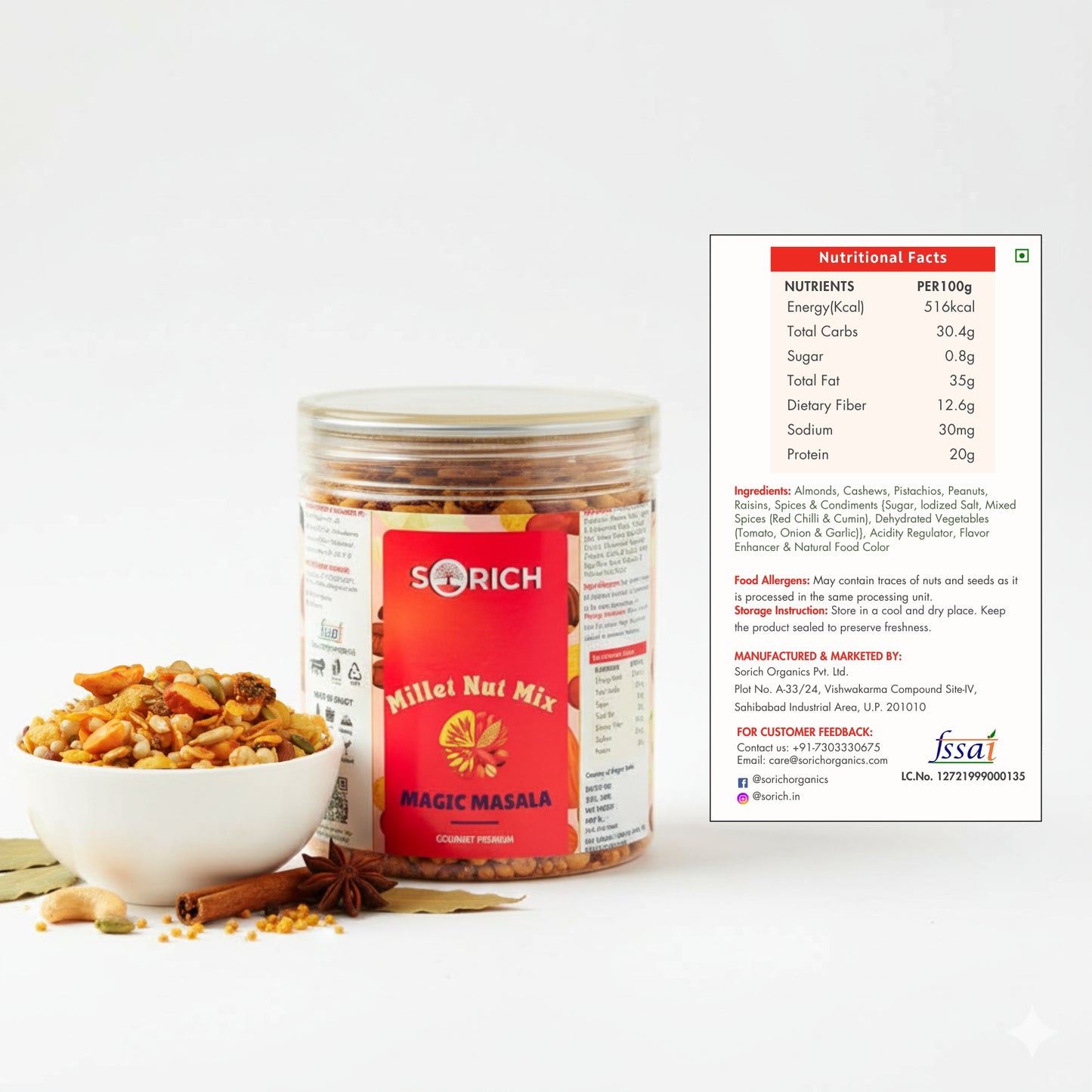 Millet Nut Mix – Magic Masala Crunchy & Healthy Snack