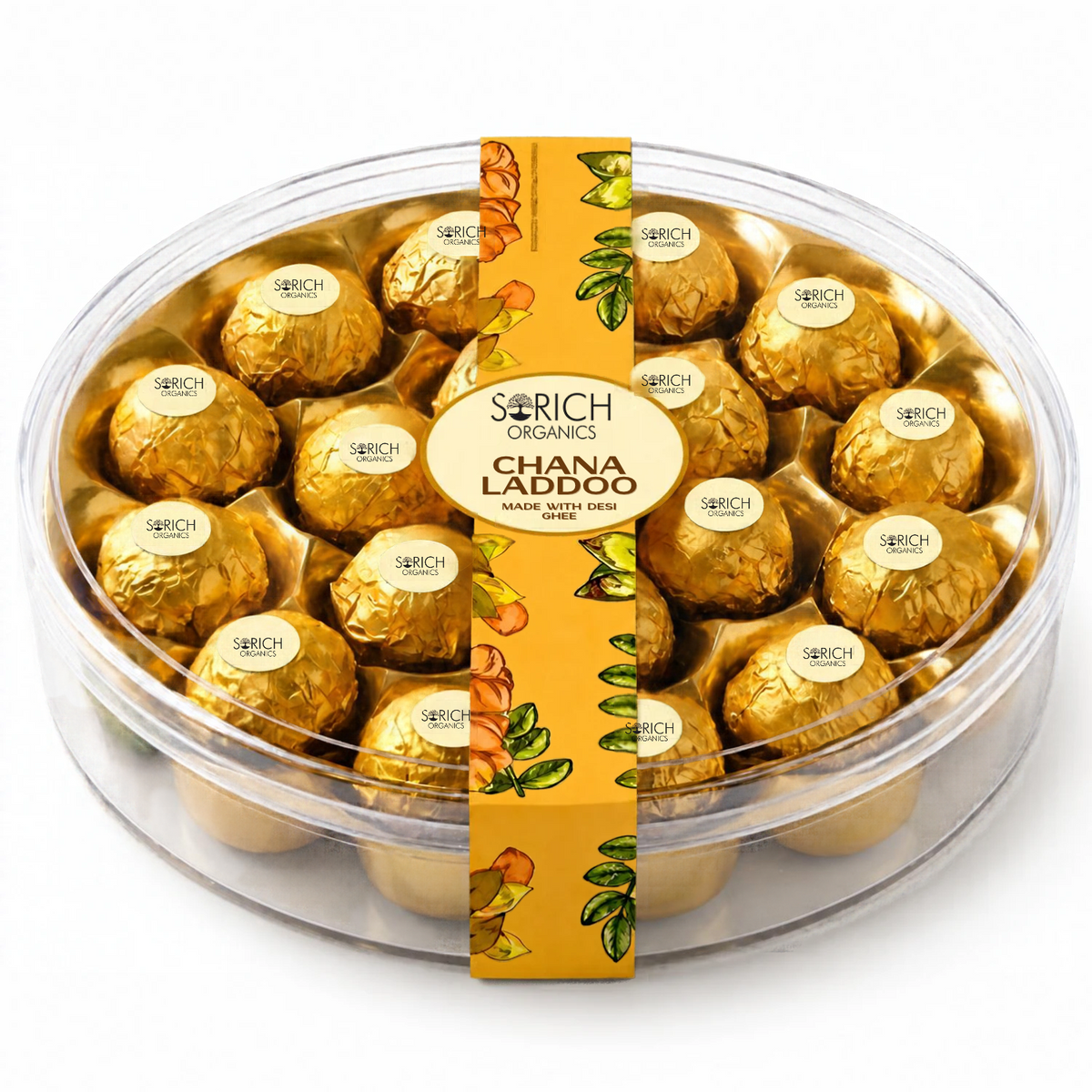 Desi Ghee Chana Laddoo – Made with Desi Khand & Almonds