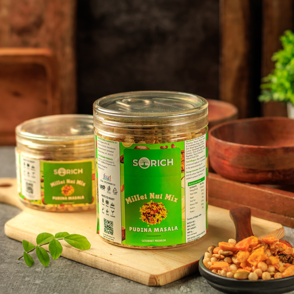 Millet Nut Mix – Pudina Masala Crunchy & Healthy Snack