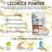 licorice powder nutrition facts