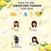 lemon peel powder for hair
