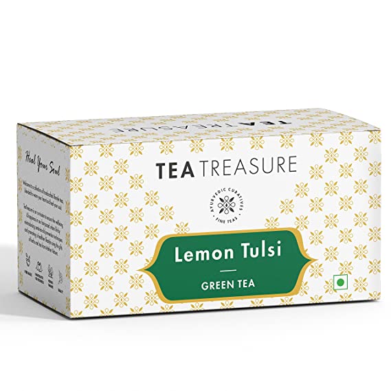 lemon tulsi green tea bags