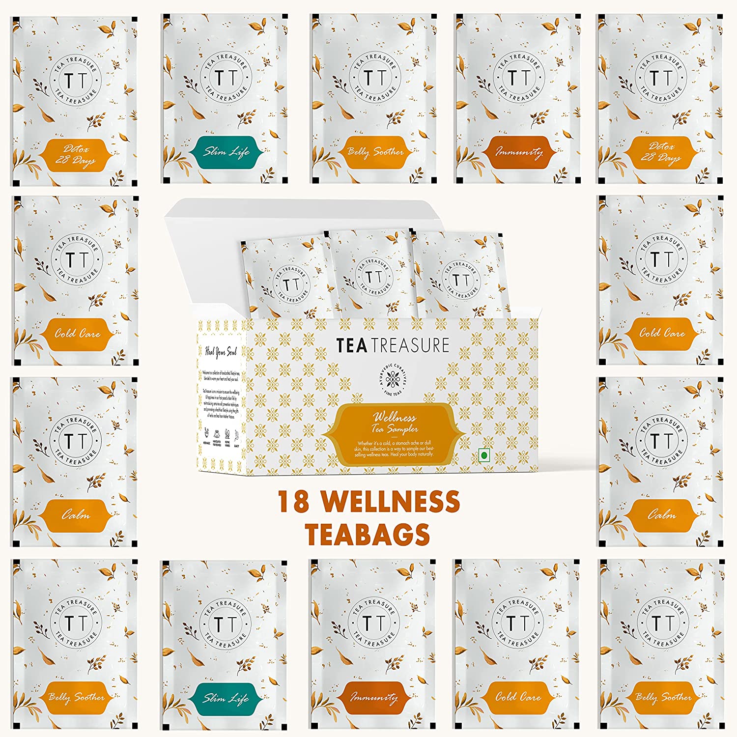 wellness tea sampler 18 tea bags