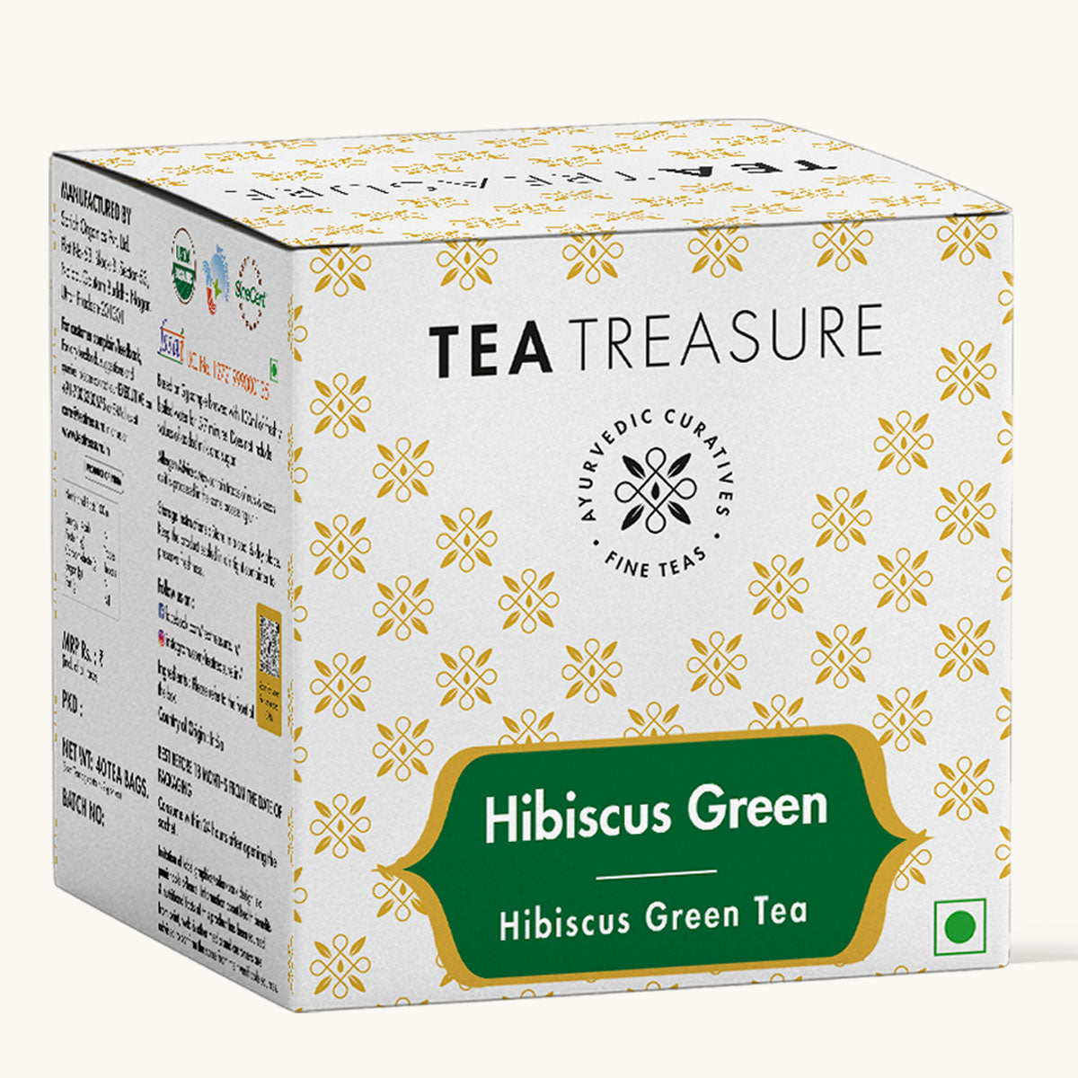 tropical hibiscus green tea bags