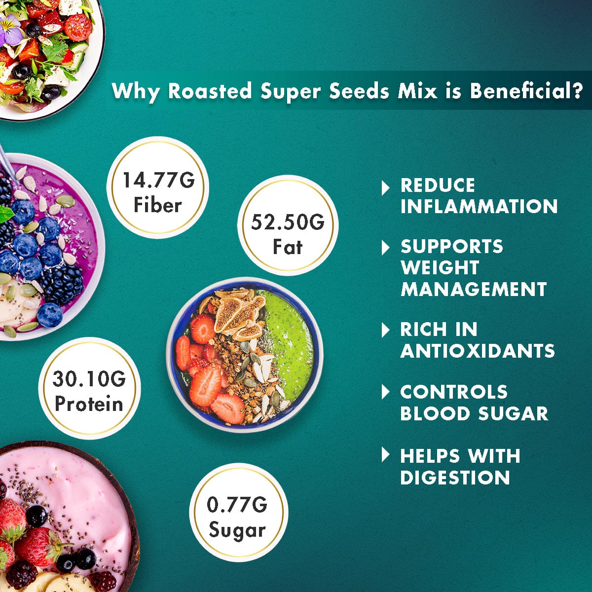 benefits of roasted seed mix