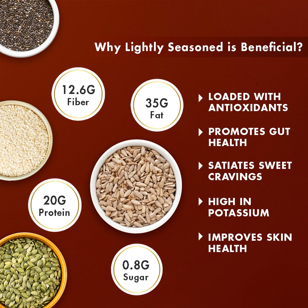 seasoned seed cracker health benefits