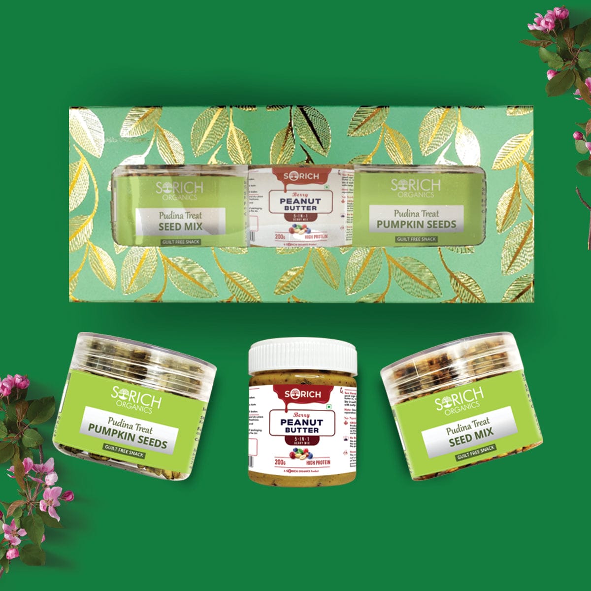 seed mix and peanut butter gift pack