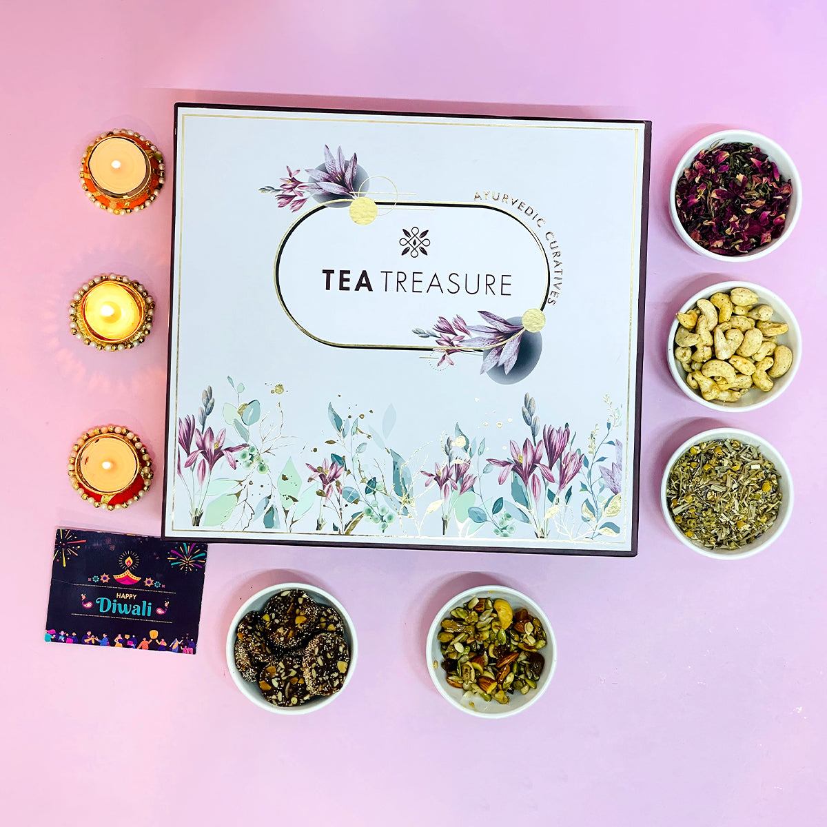 Tea Treasure Celebration Diwali Gift Hamper for Family and Friends - Sorich